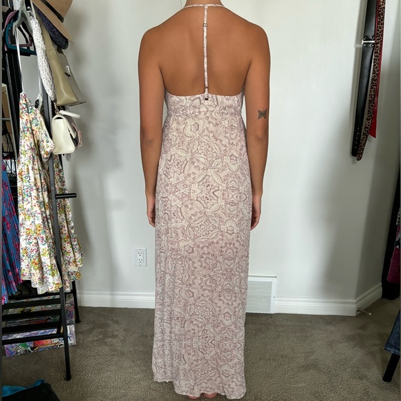 Purple and cream spaghetti strap dress - Picture 2 of 2